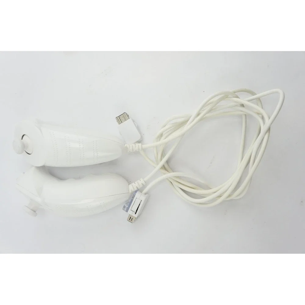 GC 2-Pack Nintendo‎ Wii Nunchuk Controller White Motion Sensor Cable
